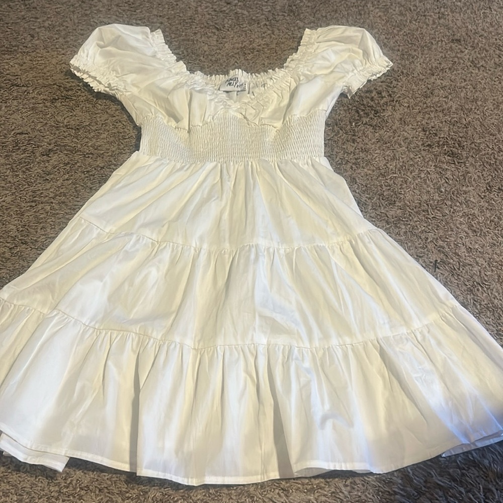 Princess Polly Ruffled Dress White